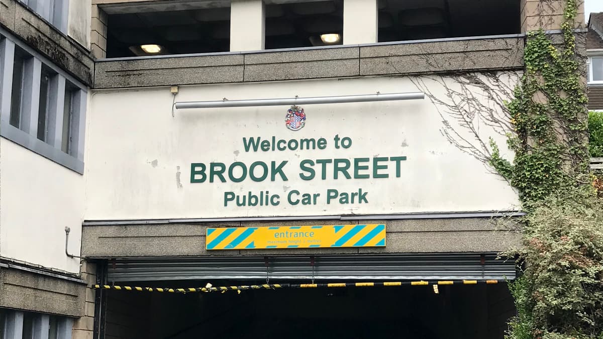 car park closure in Tavistock’s Brook Street tavistock